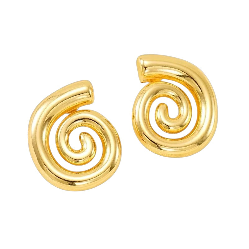Ocean Eyes Spiral Earrings
