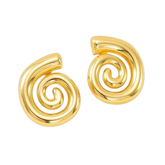 Ocean Eyes Spiral Earrings