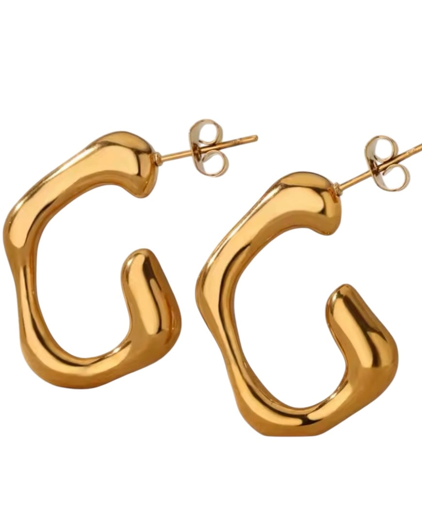 Nelli Irregular Small Hoops