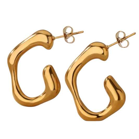 Nelli Irregular Small Hoops